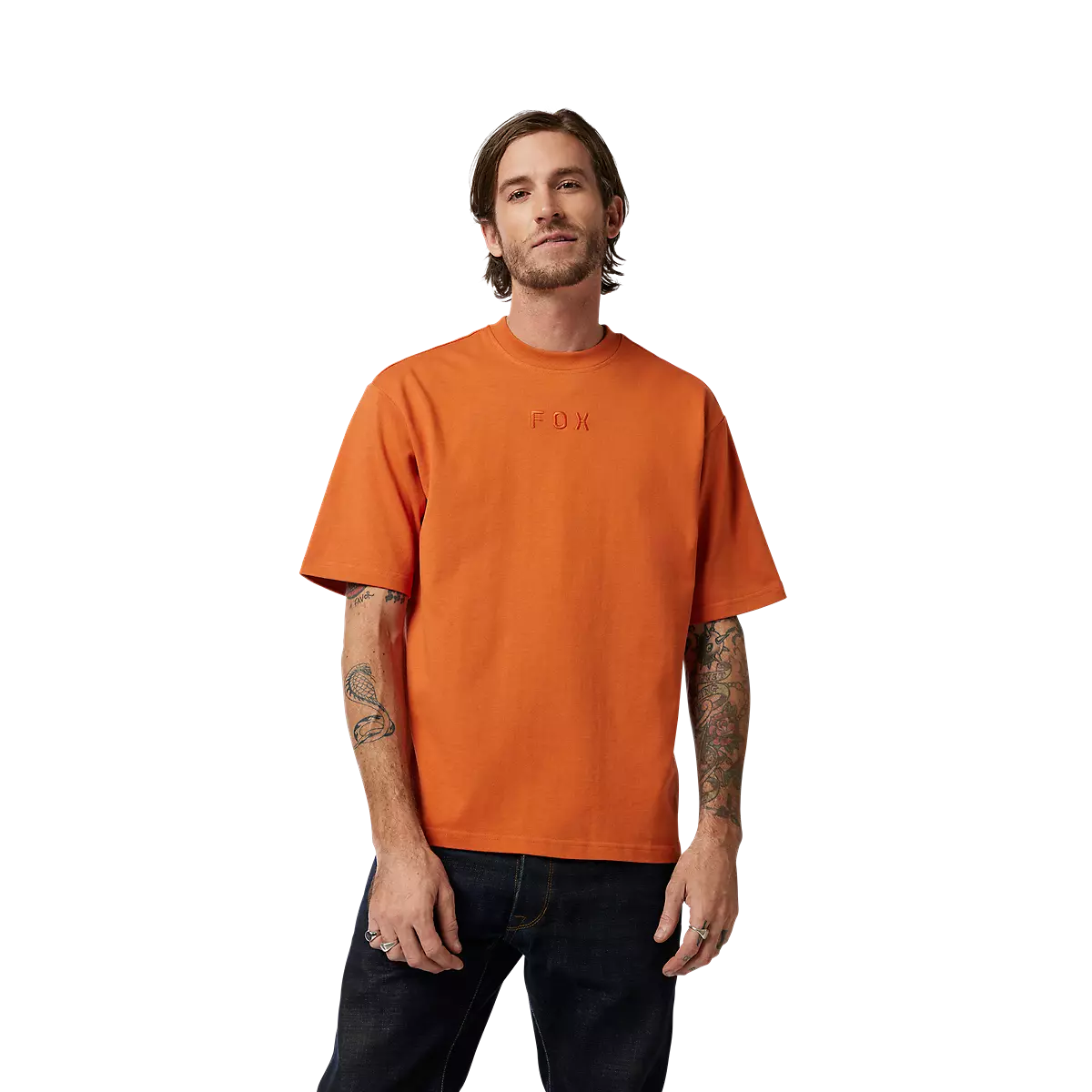 Fox Racing - Wordmark Oversized Tee-Chocolate (32874-233)