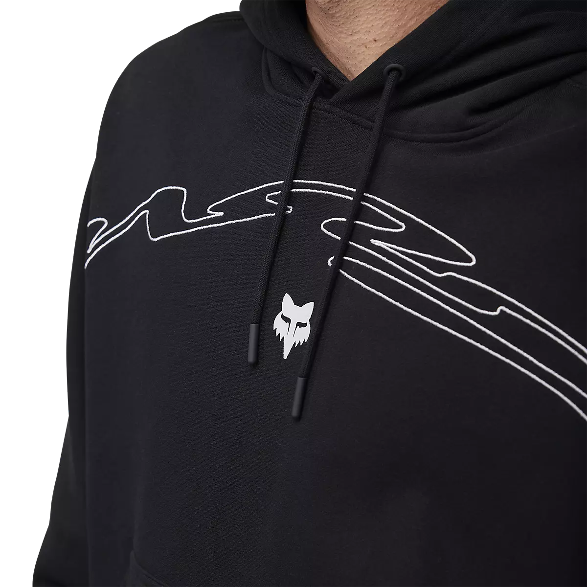 Fox Racing - Energy Face Oversized Pullover Hoodie-Black (32895-001)