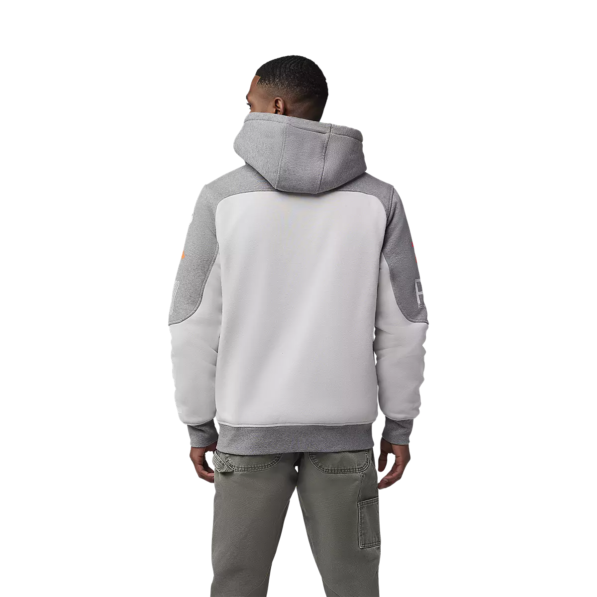 Fox Racing - Race Spec Blocked Sasquatch Zip Hoodie-Light Grey (32900-097)