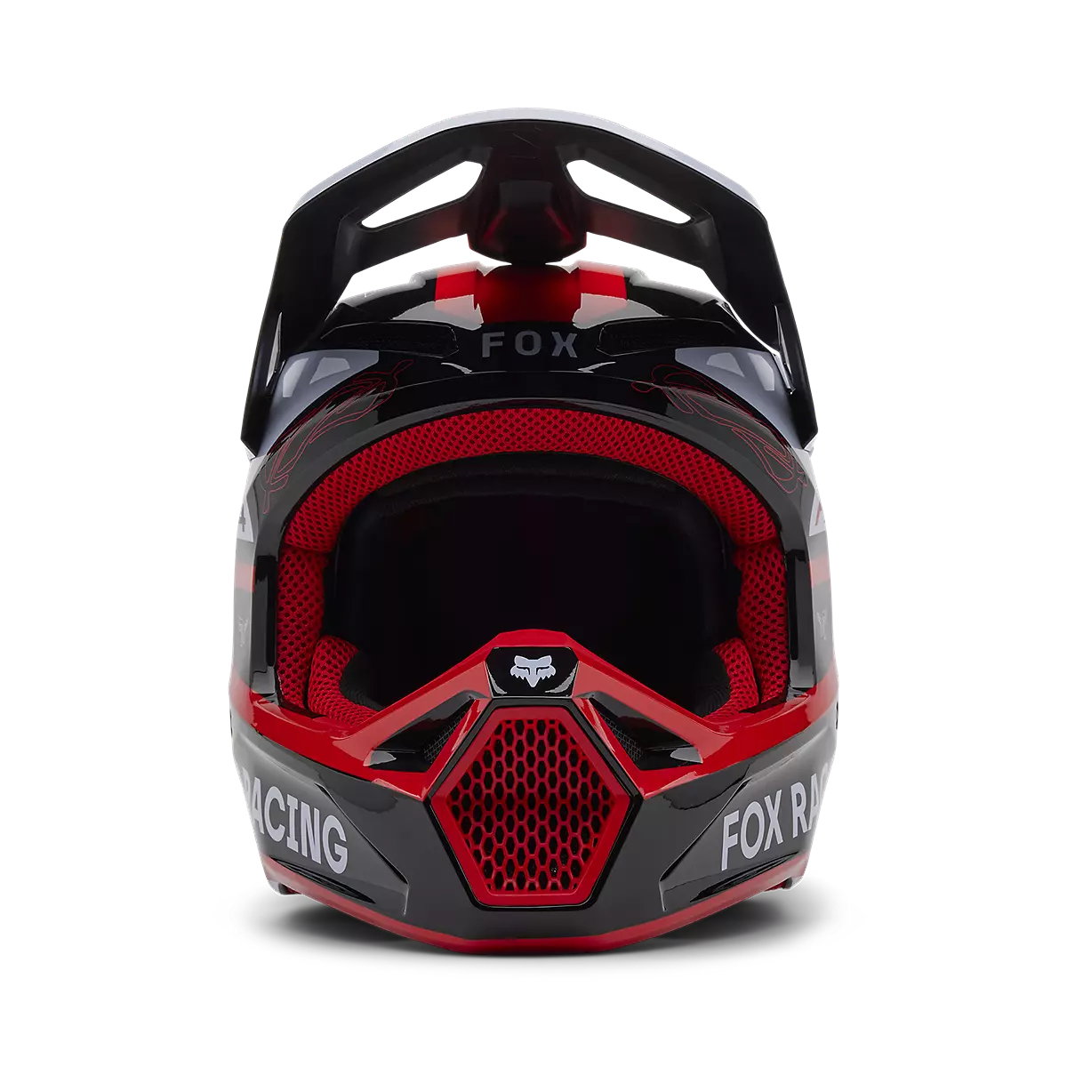 Fox Racing - V1 Race Spec Helmet-Flo Red (33000-110)