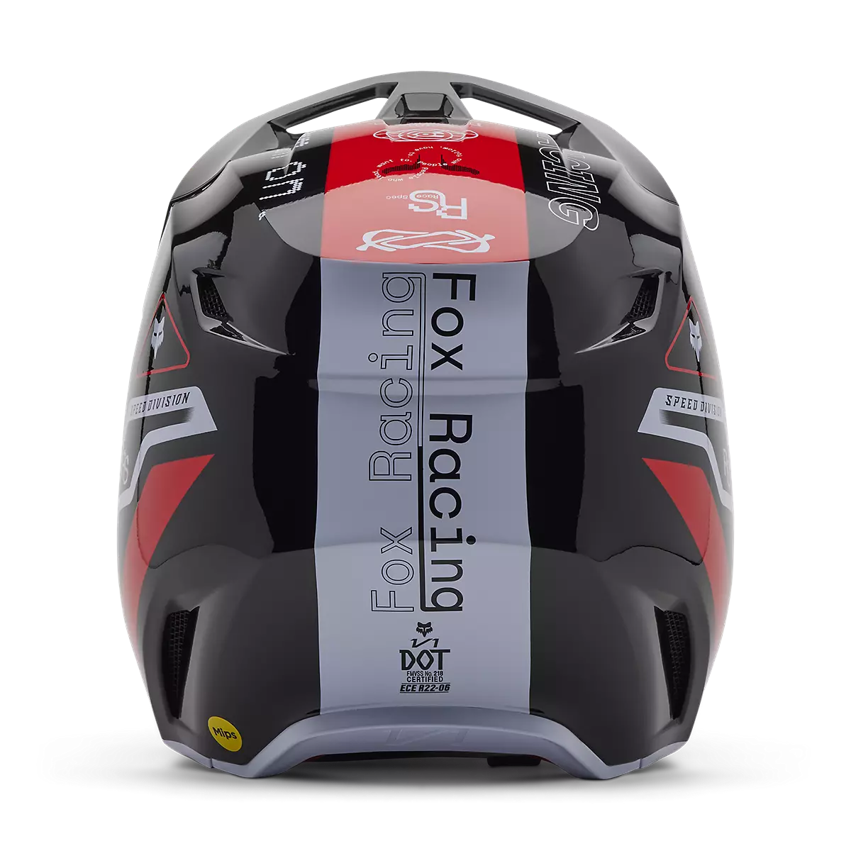 Fox Racing - Youth V1 Race Spec Helmet-Flo Red (33047-110)