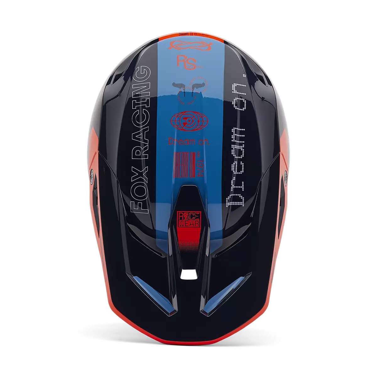 Fox Racing - Youth V1 Race Spec Helmet-Midnight (33047-329)