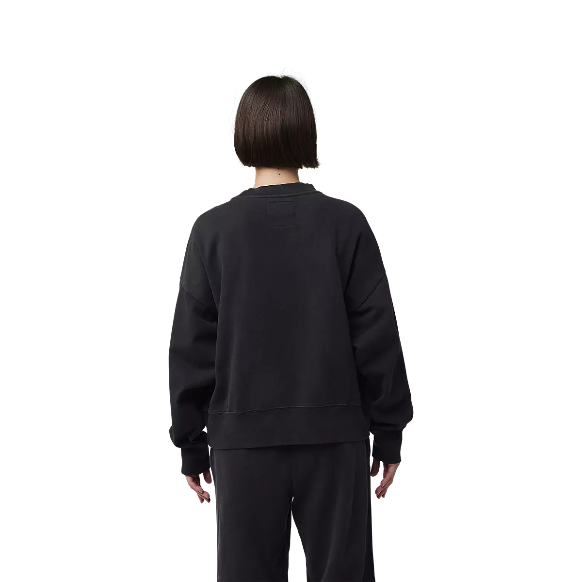 Fox Racing - Womens Wordmark Oversized Crew Pullover-Black (33140-001)