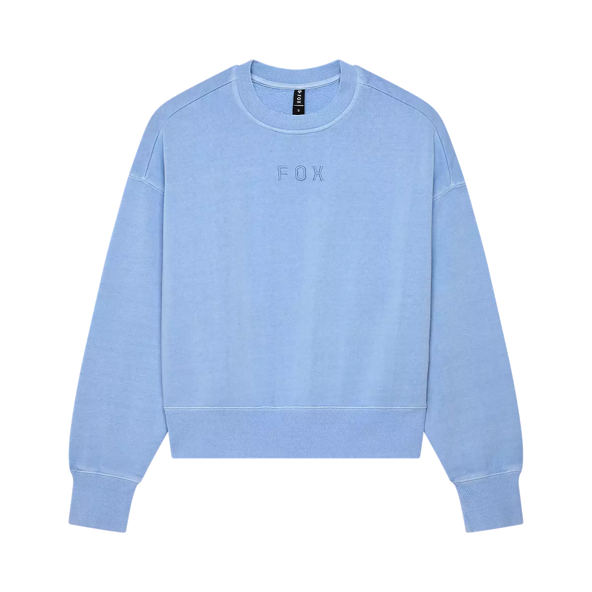 Fox Racing - Womens Wordmark Oversized Crew Pullover-Cashmere Blue (33140-381)