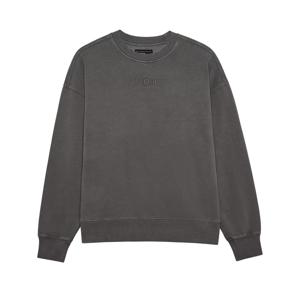 Fox Racing - Wordmark Oversized Crew Pullover-Pewter (33142-052)
