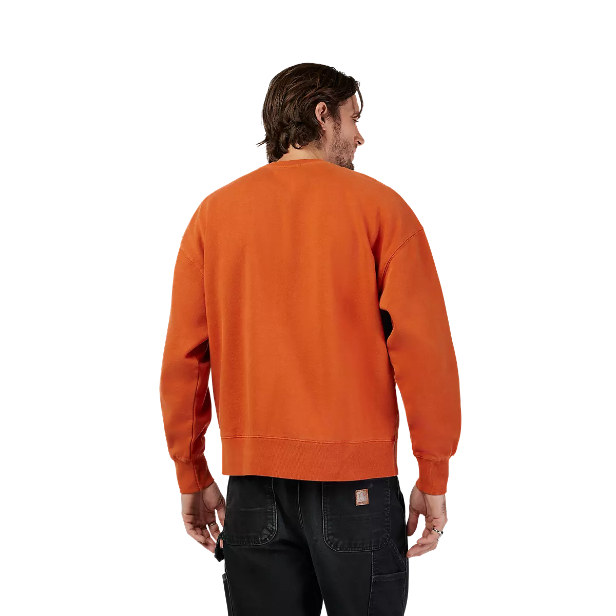Fox Racing - Wordmark Oversized Crew Pullover-Medium Brown (33142-633)