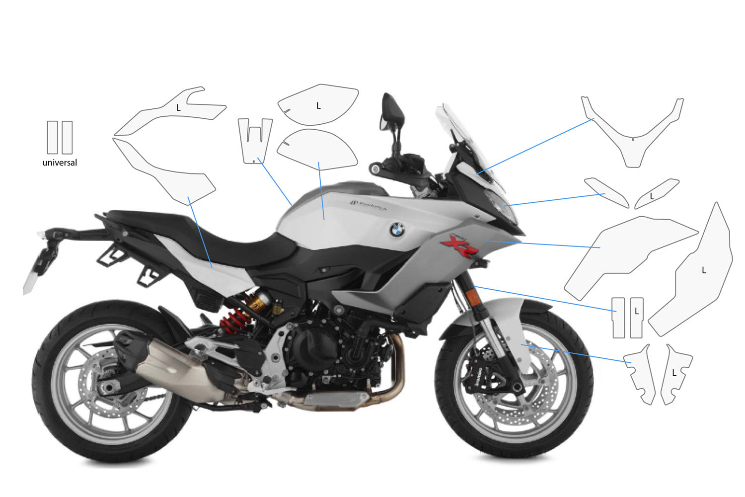 PremiumShield - Complete Paint Protection Set for F 900 XR