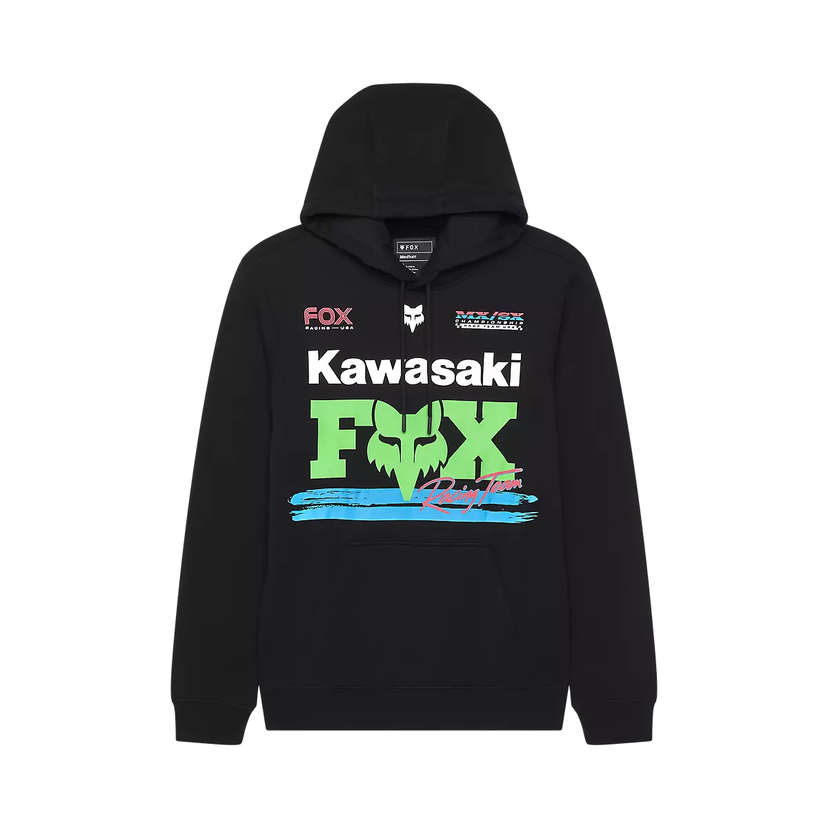 Fox Racing - Kawasaki Pullover Hoodie-Black (33375-001)