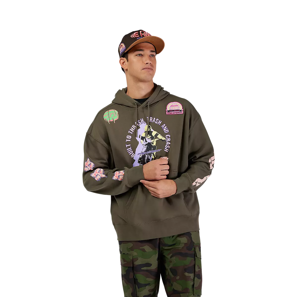Fox Racing - Pro Circuit Oversized Pullover Hoodie-Military (33376-373)