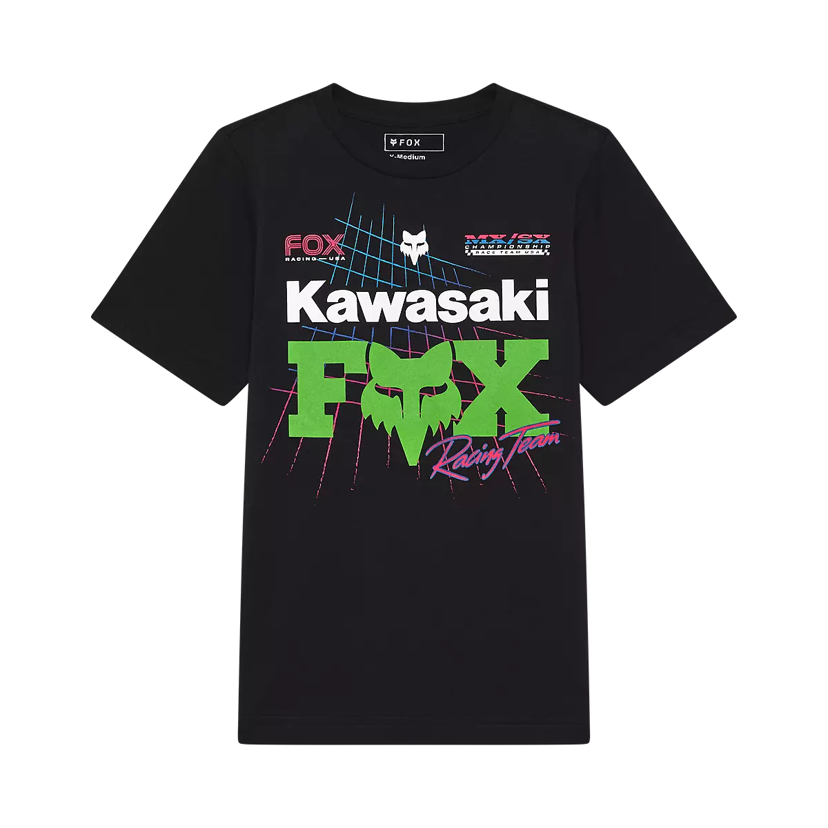 Fox Racing - Youth Fox X Kawasaki Short Sleeve Tee-Black (33569-001)