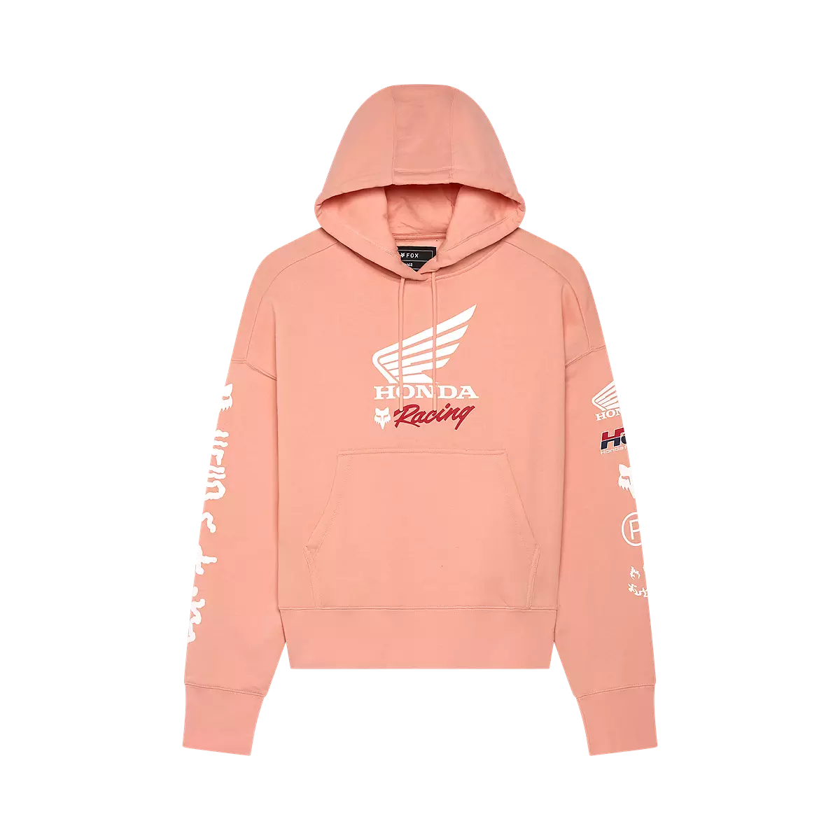 Fox Racing - Womens Fox X Honda Oversized Pullover Hoodie-Pale Pink (33574-273)