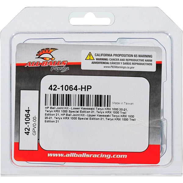 AllBallsRacing-BALL JOINT HP KIT LWR/UPR KAWA ALLBALLS 42-1064-HP 613310810124