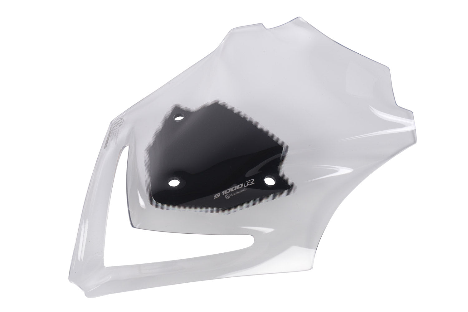 High end windshield with a smoothly flowing profile. With an uniformly distributed approaching flow at any speed.