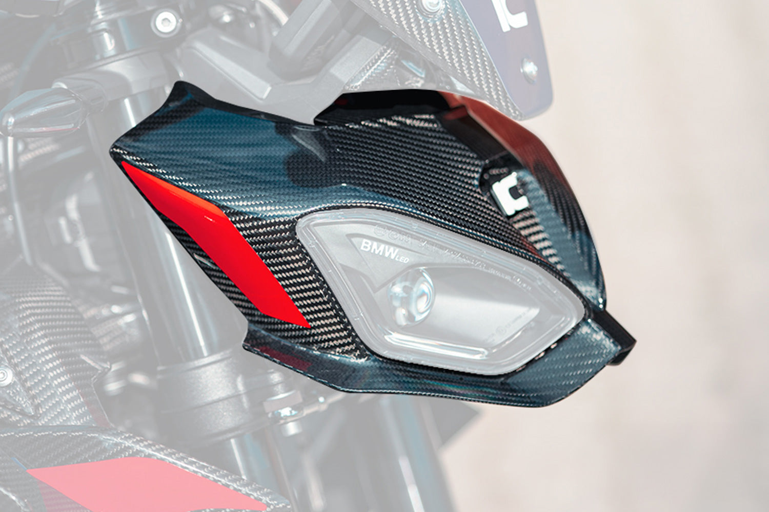 Ilmberger - Headlight Fairing Kit in Glossy Carbon for M 1000 R