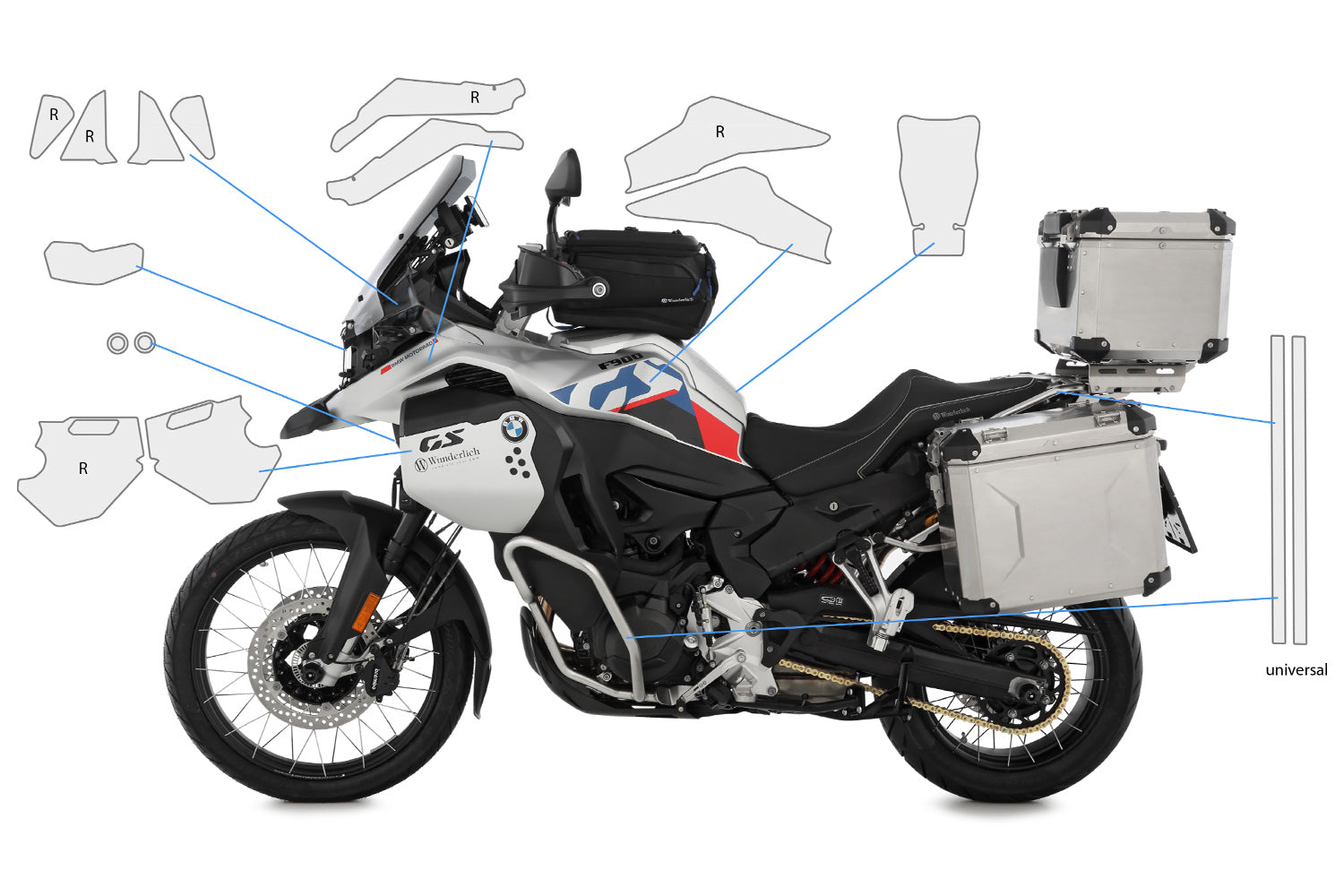 PremiumShield - Complete Paint Protection Set for BMW F 900 GS ADV.