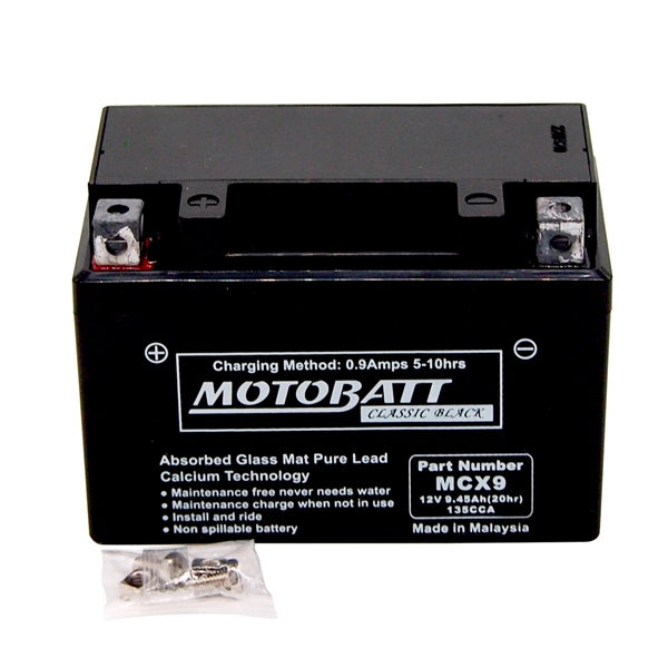 Motobatt-MCX9 BATTERY AGM CLASSIC MOTOBATT MCX9
