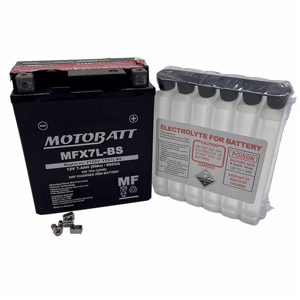 Motobatt-MFX7L-BS BATTERY YTX MFX AGM MOTOBATT MFX7L-BS