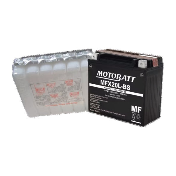 Motobatt-MFX20L-BS BATTERY YTX MFX AGM MOTOBATT MFX20L-BS