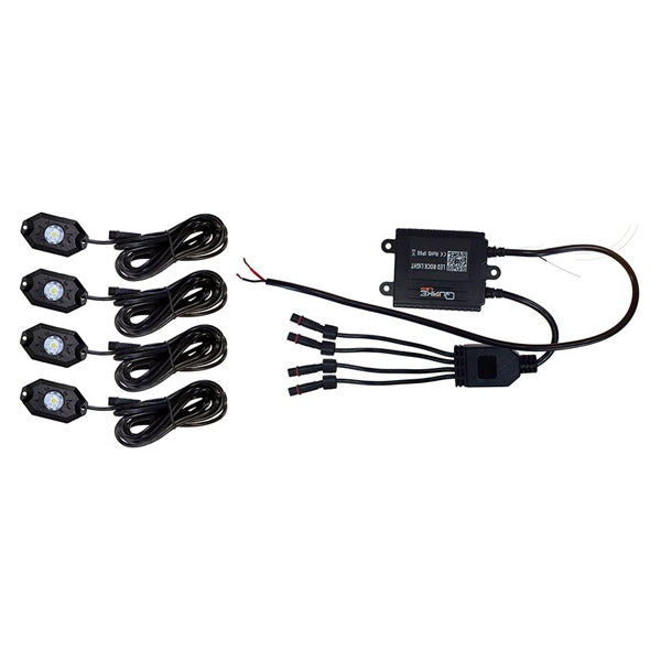 QuakeLed-ROCK LIGHT RGB/WH 4 PCS QUAKELED QTL1035