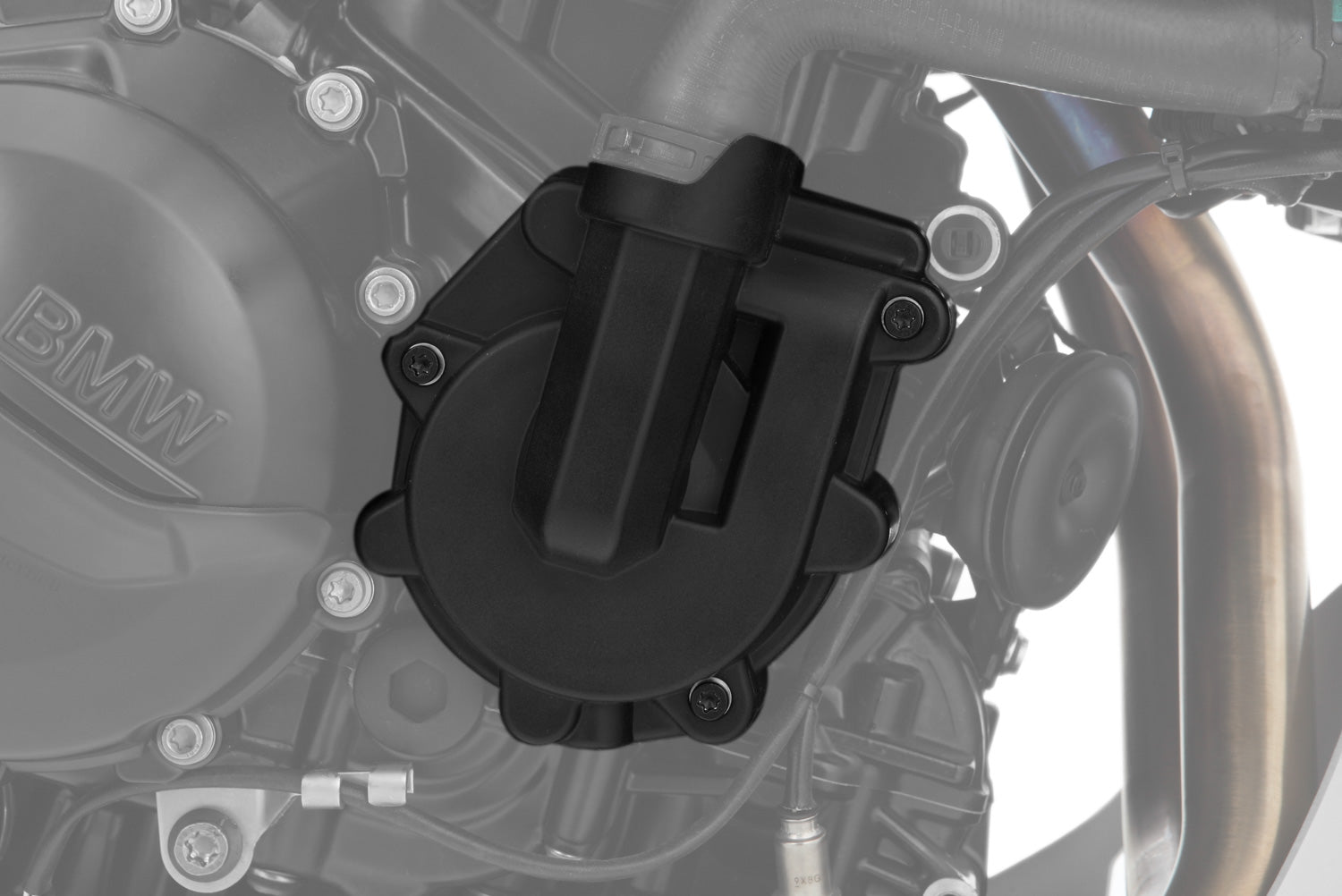 Secure, reliable protection for the water pump during falls, mishaps and mechanical stress