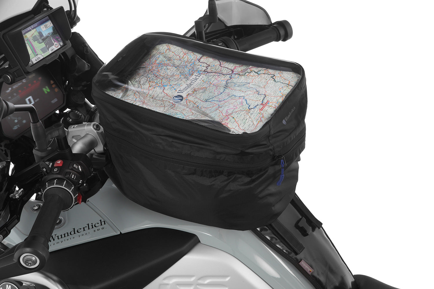 The universal Wunderlich Vario rain cover reliably protects your tank bag and sensitive items inside, even in heavy rain.