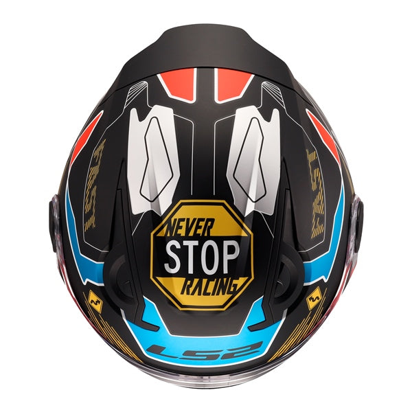 LS2-HELM KID ZERO MAT GY/RD L 168122511L