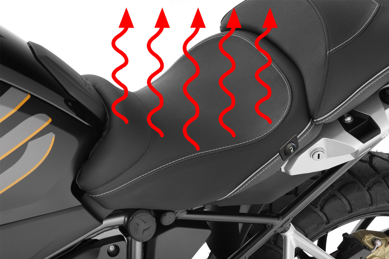 Wunderlich rider seat AKTIVKOMFORT with aftermarket seat heating-42723-612