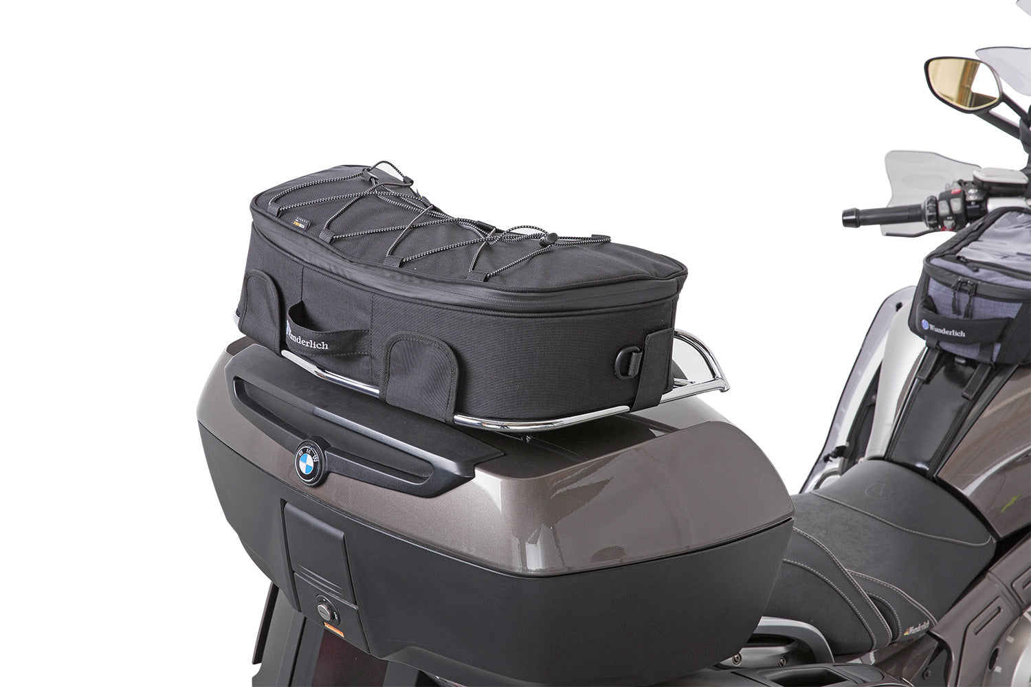 Wunderlich bag for top case railing. Tailored top case bag for the top case railing.