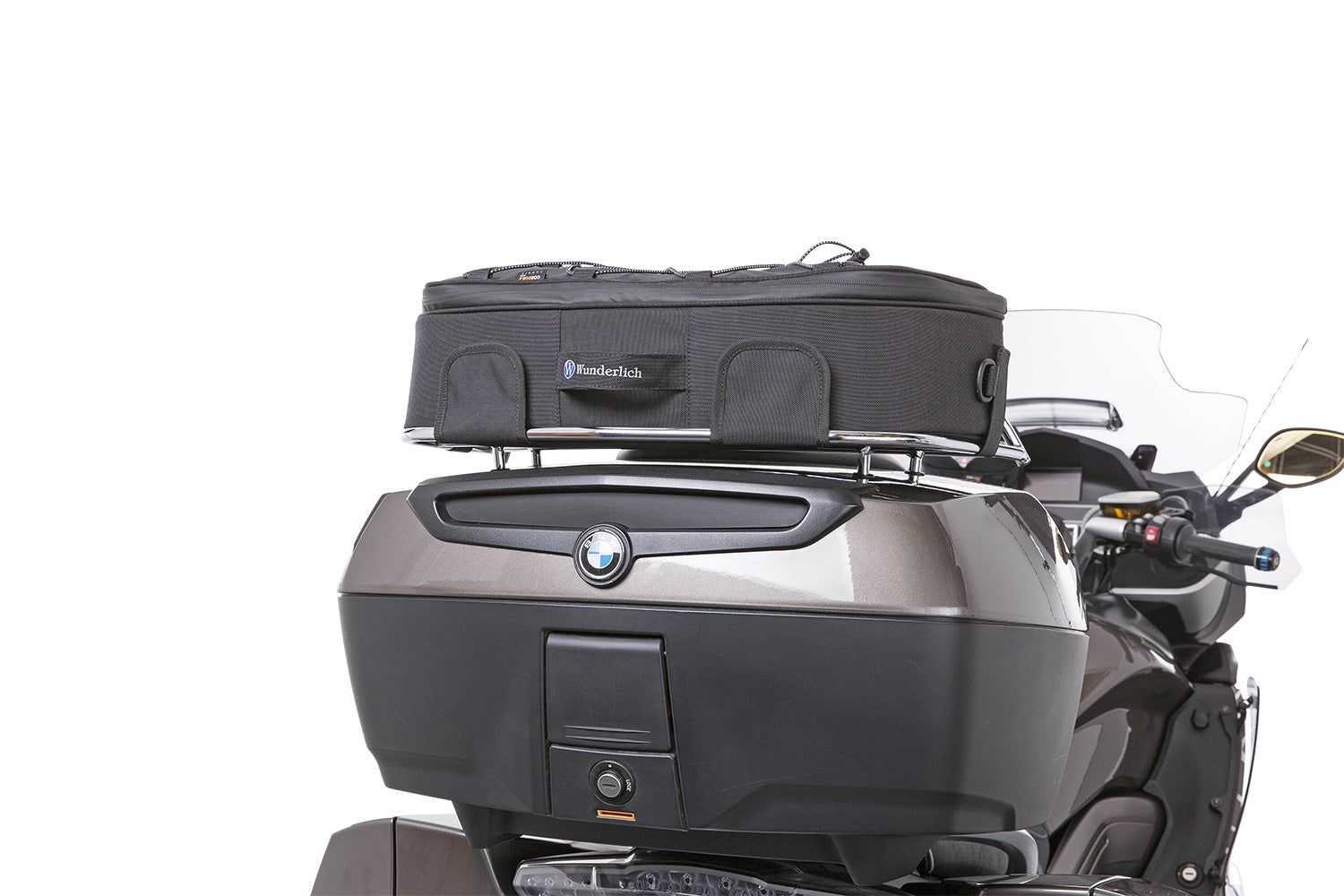 Wunderlich bag for top case railing. Tailored top case bag for the top case railing.