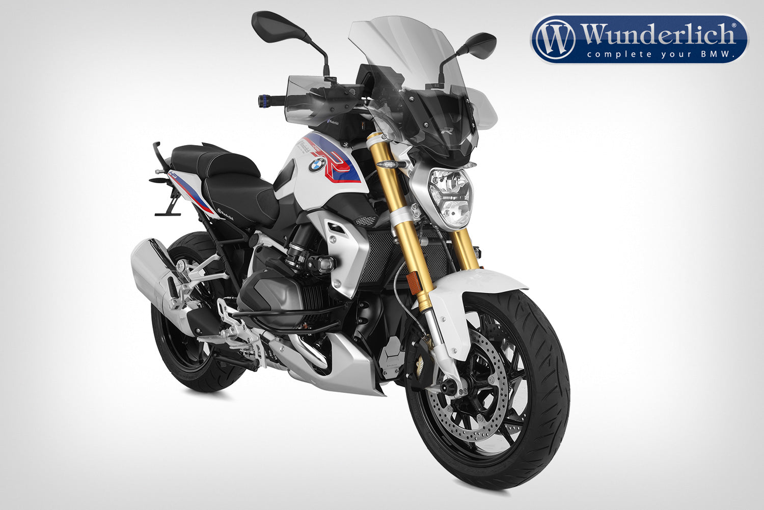 A secure yet easy-to-use handy helmet lock for the R 1250 R.