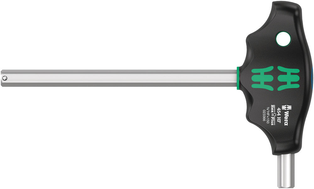Wera Tools - 454 HF T-handle hexagon screwdriver Hex-Plus with holding function, imperial