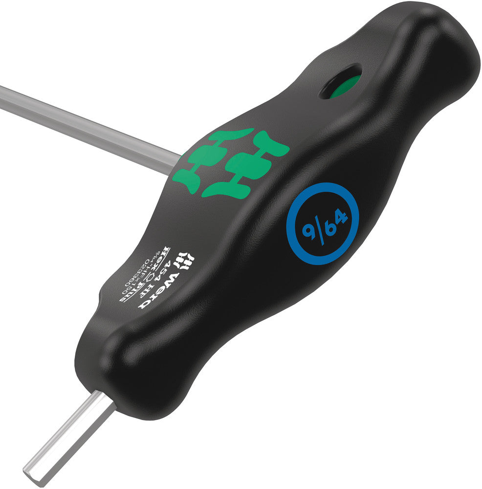 Wera Tools - 454 HF T-handle hexagon screwdriver Hex-Plus with holding function, imperial