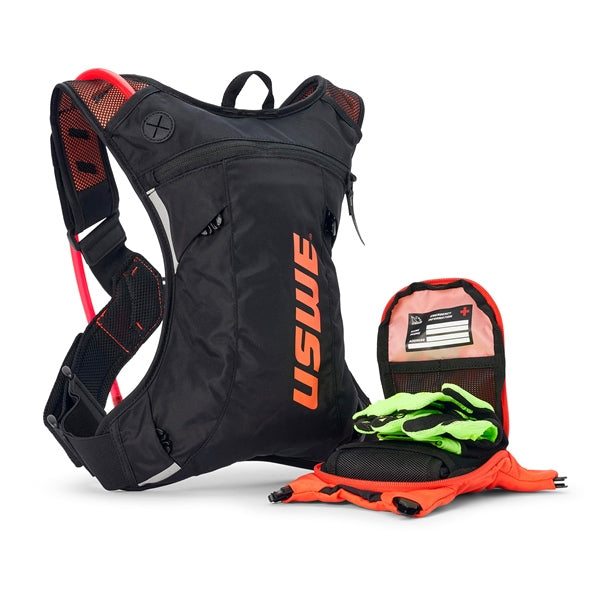USWE-BACKPACK HYDRATION MOTO HYDRO 3L BK/OG 5203090038 7340216601473