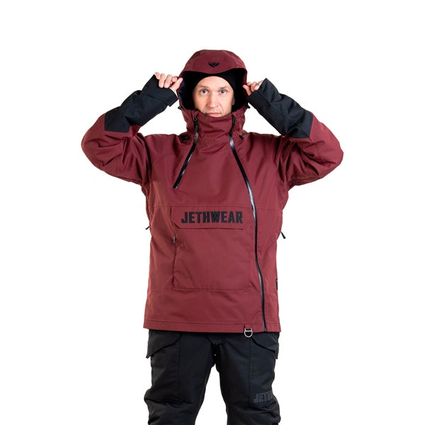 Jethwear-JACKET FLIGHT ANORAK BURGUNDY 40G 4XL J2511-080-4XL 7340107561442