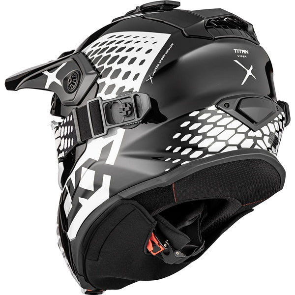CKX-HELM TITAN DL VIPER BK/WH GLOSS 3XL 516087#