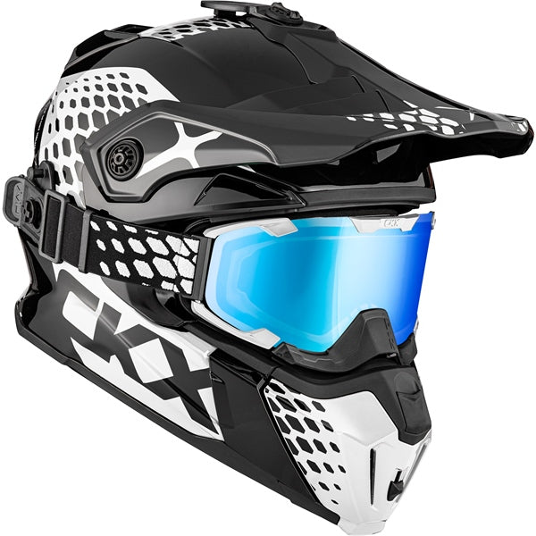 CKX-HELM TITAN DL VIPER BK/WH GLOSS 3XL 516087#