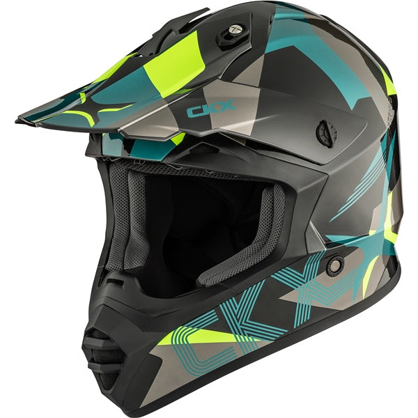 CKX-HELM TX228 LORD GR/HI-VIZ YE GLOSS XS 516501