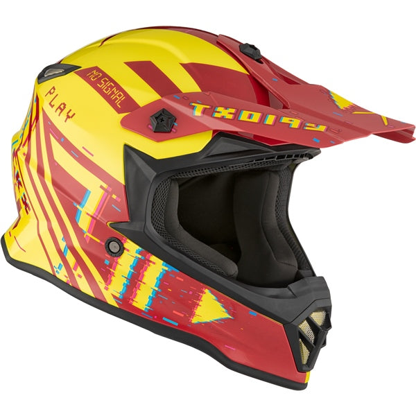CKX-HELM TX019Y ERROR RD/YE MAT S CKX 518482