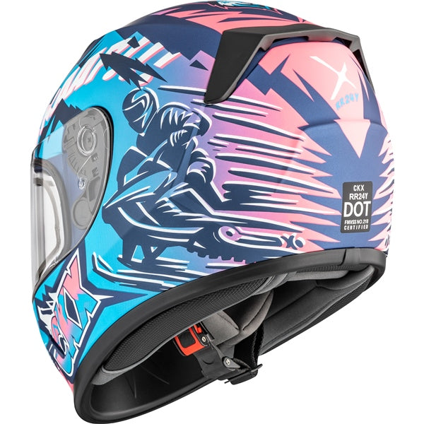 CKX-HELM RR24Y DL SLEEDER BL/PI GLOSS XL 518744