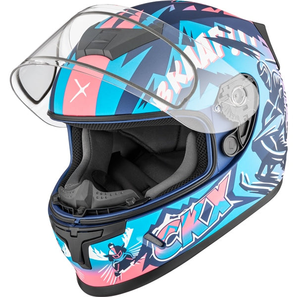 CKX-HELM RR24Y DL SLEEDER BL/PI GLOSS XL 518744