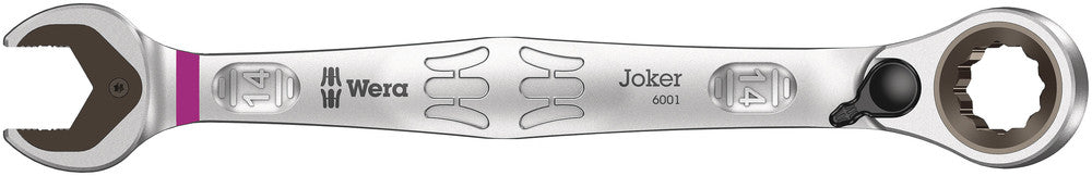 Wera Tools - 6001 Joker Switch Ratcheting combination wrenches, with switch lever