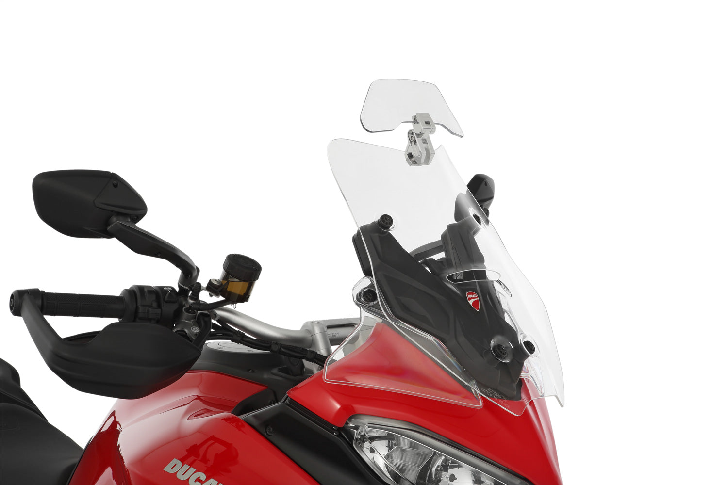 Wunderlich windshield extension Vario-ERGO 3D+ transparent, perfect wind protection thanks to the clever add-on spoiler