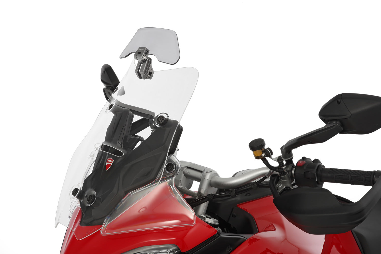 Wunderlich windshield extension Vario-ERGO 3D+ transparent, perfect wind protection thanks to the clever add-on spoiler