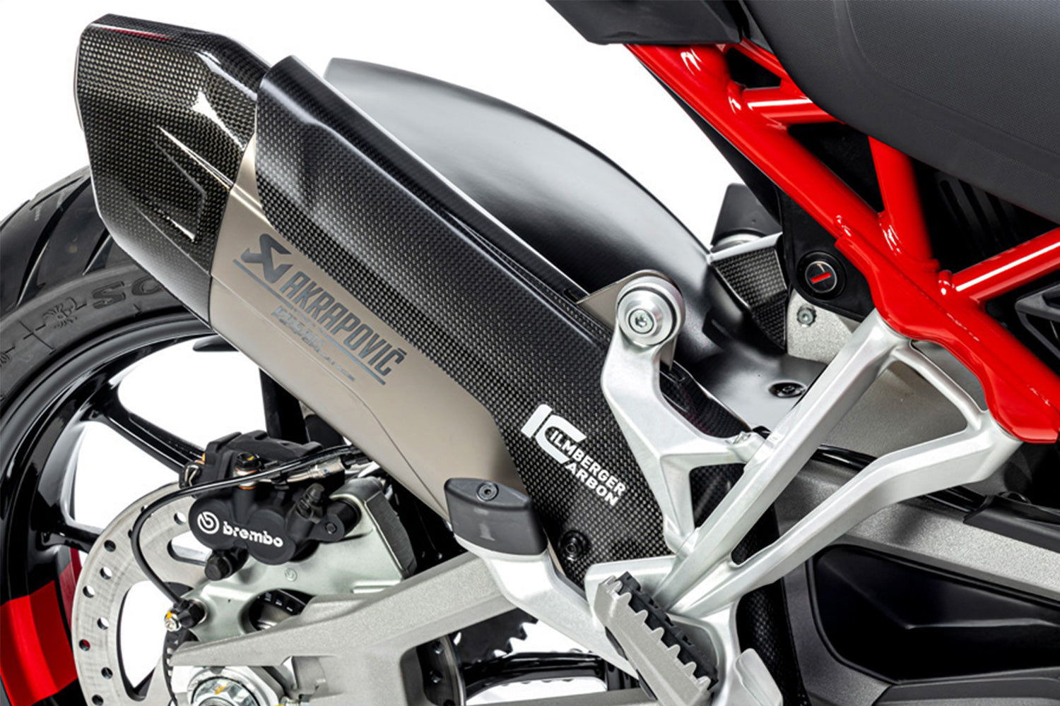 Ilmberger - Exhaust Heat Shield for Akrapovic Silencer Multistrada V4