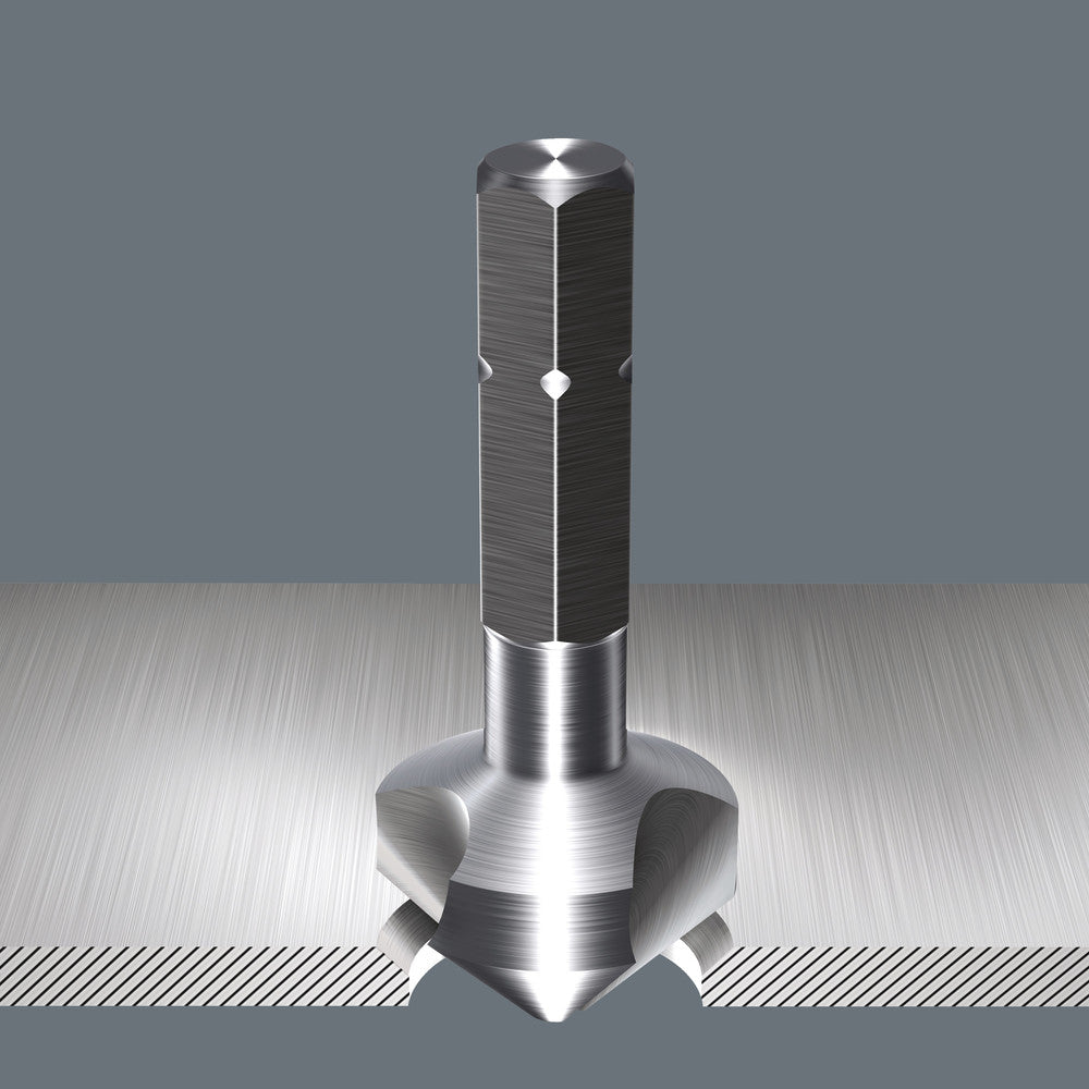 Wera Tools - 846/8 3-flute Countersink Bits Set