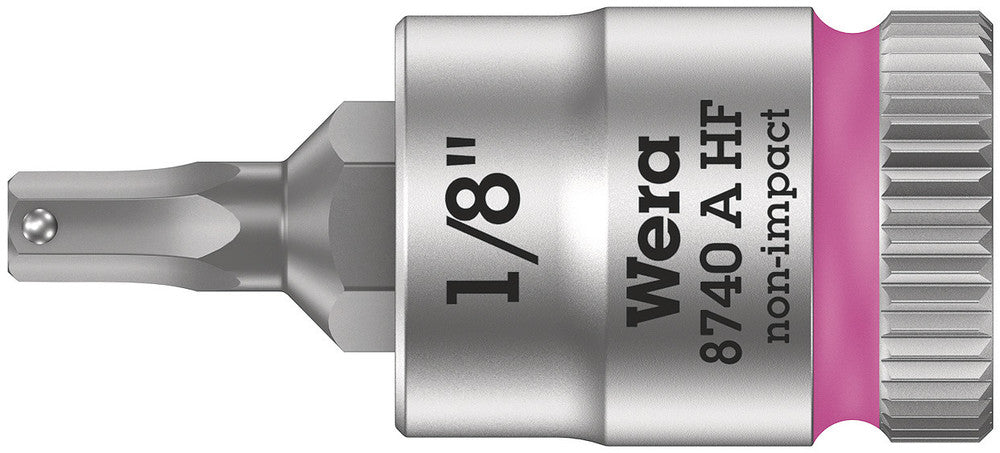 Wera Tools - 8740 A HF Zyklop bit socket with holding function, 1/4" drive