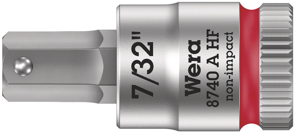 Wera Tools - 8740 A HF Zyklop bit socket with holding function, 1/4" drive