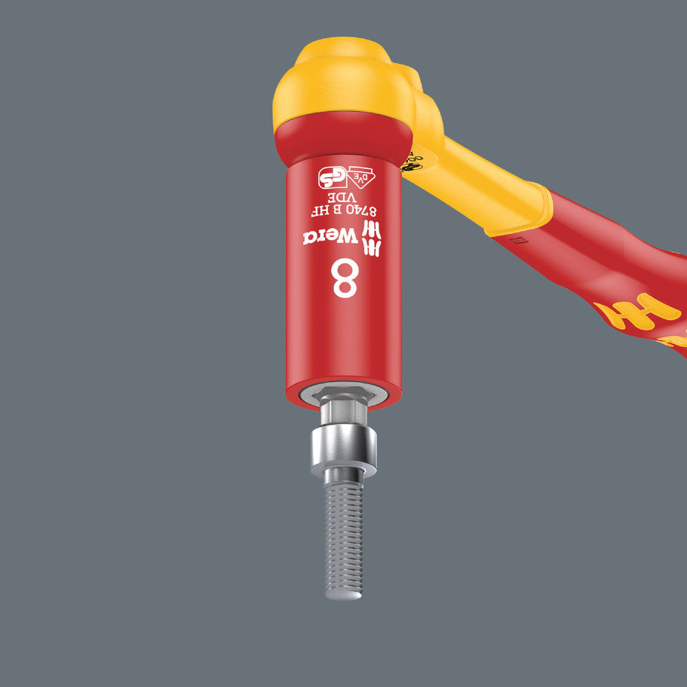 Wera Tools - Belt B VDE 1 Zyklop bit socket set TORX® / hexagonal socket with holding function, 3/8" drive