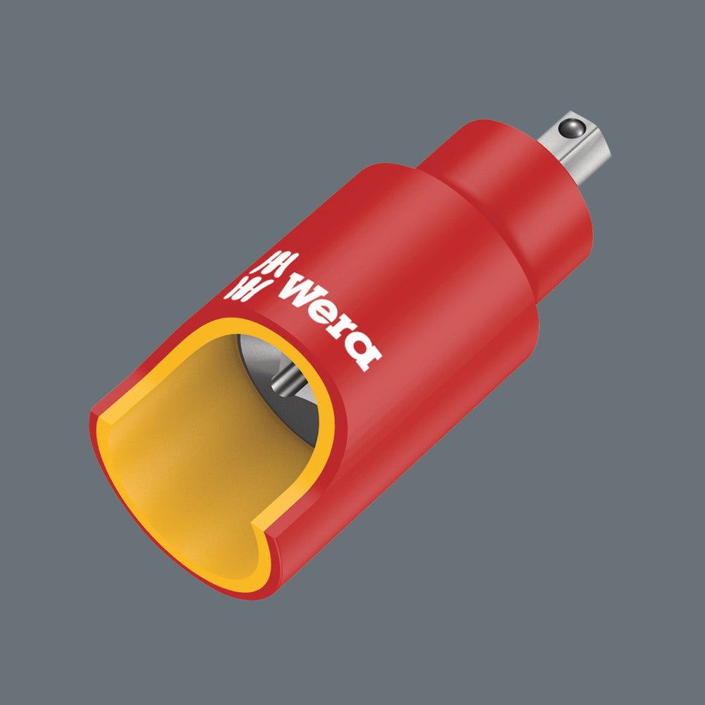Wera Tools - 8740 B VDE HF Zyklop Hex bit socket, insulated, with holding function, 3/8" drive