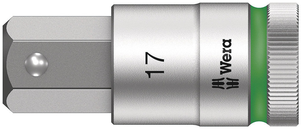 Wera Tools - 8740 C HF Zyklop bit socket with 1/2" drive with holding function